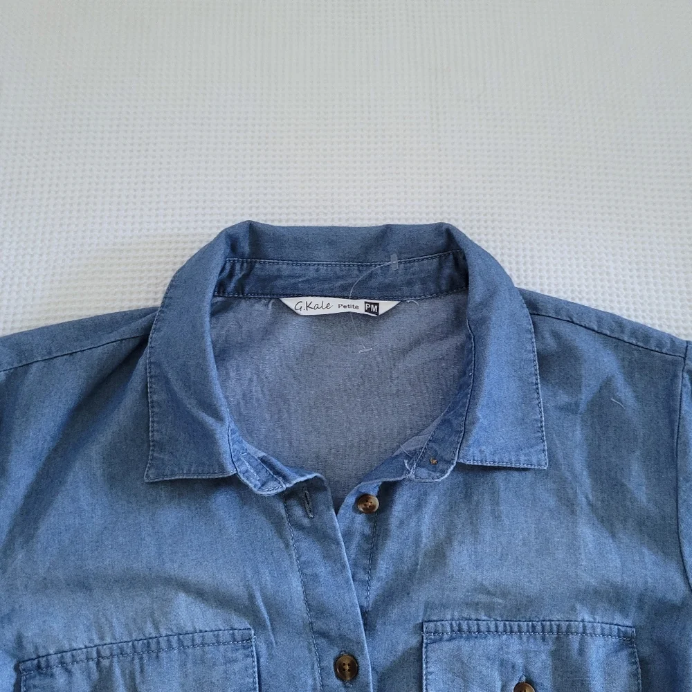 โจ๏ธHP 2Xโจ๏ธ G. Kale Button Down Lightweight Dress๐ - NWOT - Picture 4 of 15